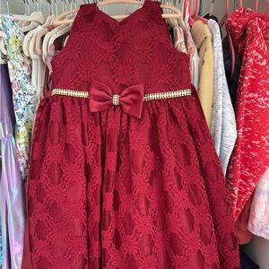 Girl’s red American princess size 6 fancy dresss